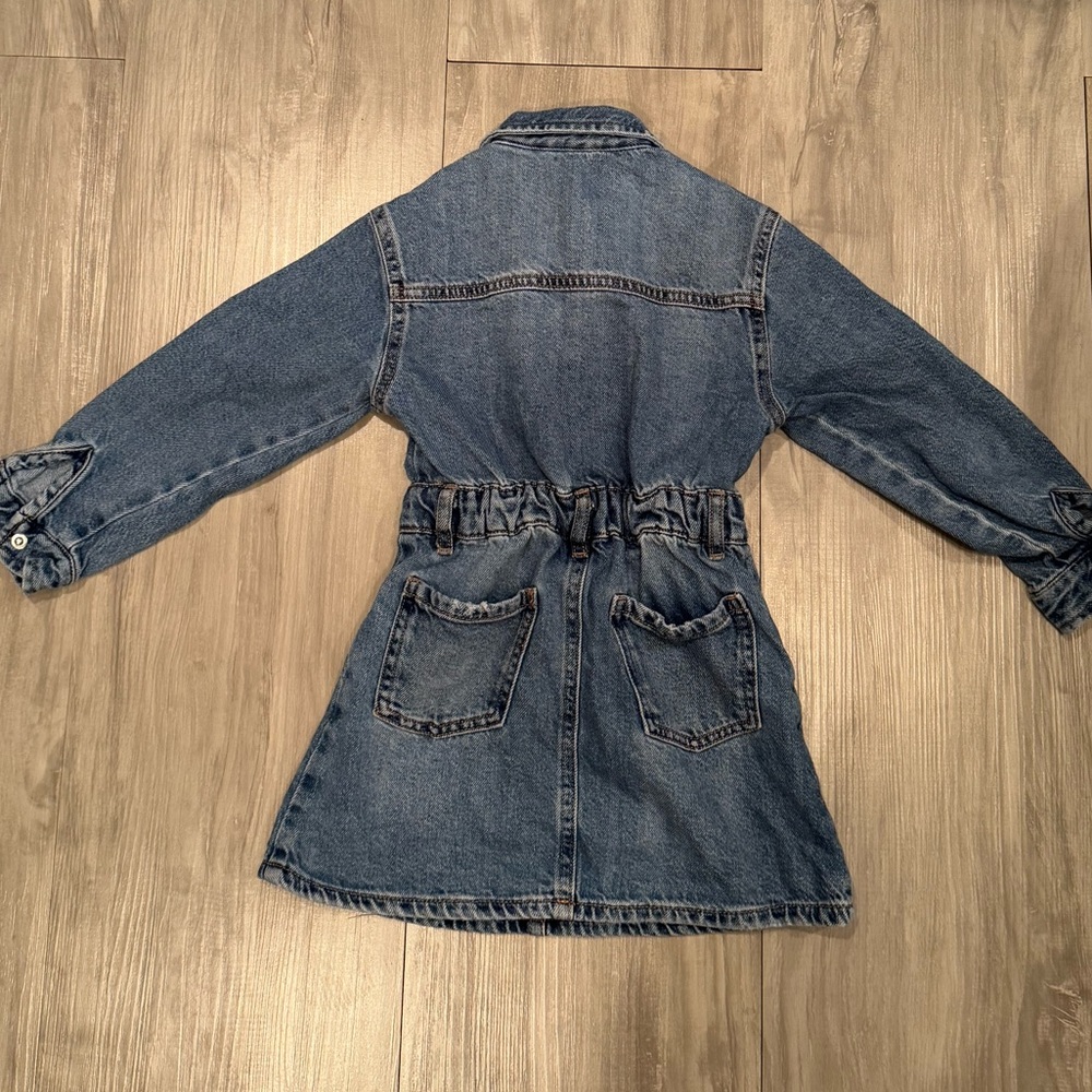 Zara Girls Denim Dress - Picture 6 of 7